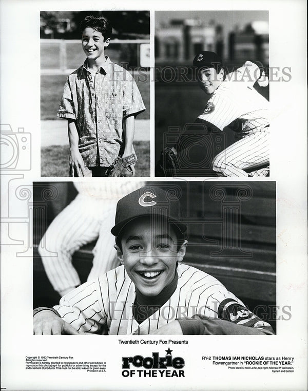 THOMAS IAN NICHOLAS Custom Card Autograph Rookie of the Year outlet Movie AUTO V4 1960