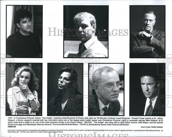 2000 Press Photo Actor Al Pacino & Russell Crowe In "The Insider