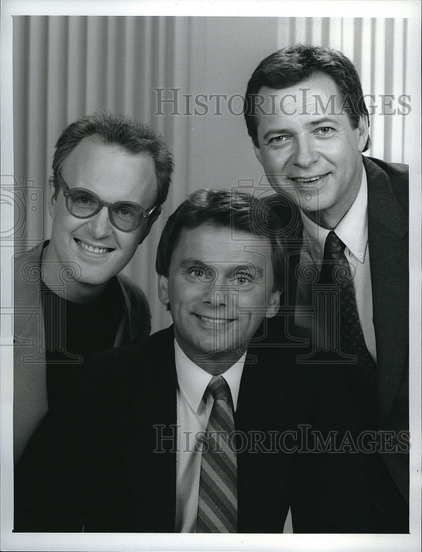 1989 Press Photo The Pat Sajak Show Tom Scott Dan Miller Historic 1989 press photo the pat sajak show tom scott dan miller historic