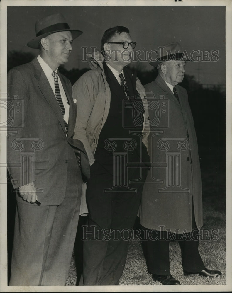 1954 Press Photo University of Alabama, J Coleman, F Clements, Dr O Marmichael- Historic Images