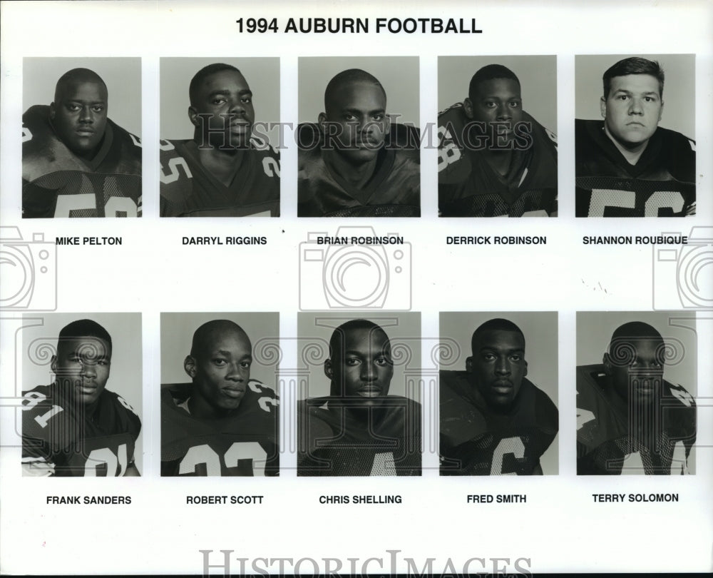 1994 Press Photo Auburn University Football Players - abnx00859- Historic Images