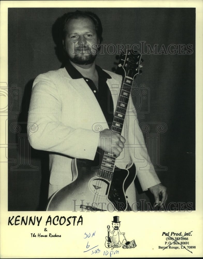 1990 Press Photo Kenny Acosta and The House Reckers - amra04387- Historic Images