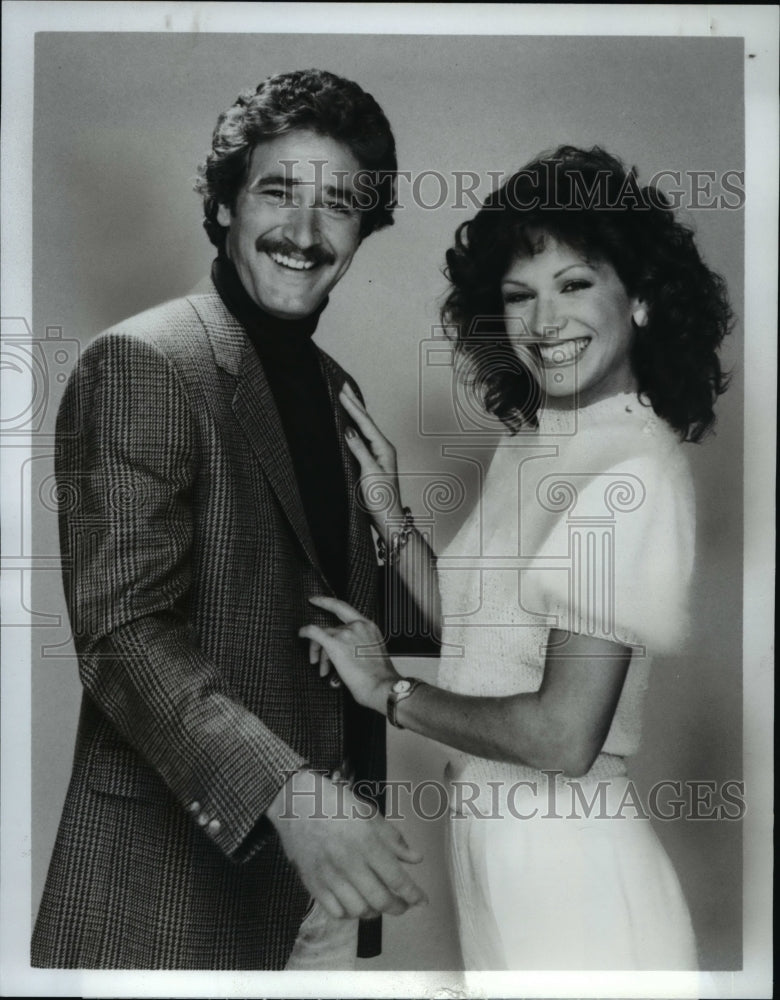 1983 Press Photo Lee Horsley and Pamela Hensley in Matt Houston
