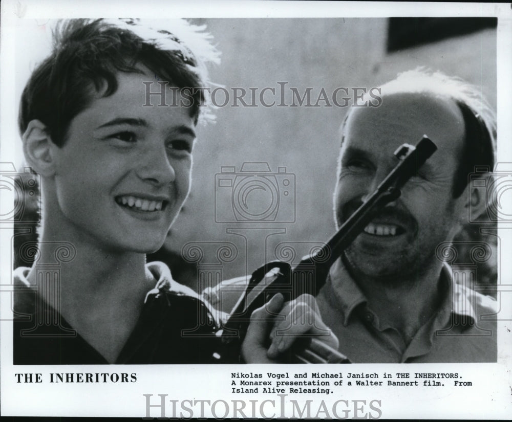 1985 Press Photo Nikolas Vogel and Michael Janisch in the Inheritors - cvp86738- Historic Images