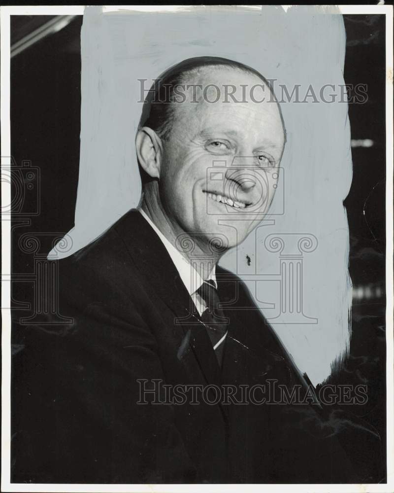 1958 Press Photo Hans Elsevier, Houston district manager for KLM Airlines- Historic Images