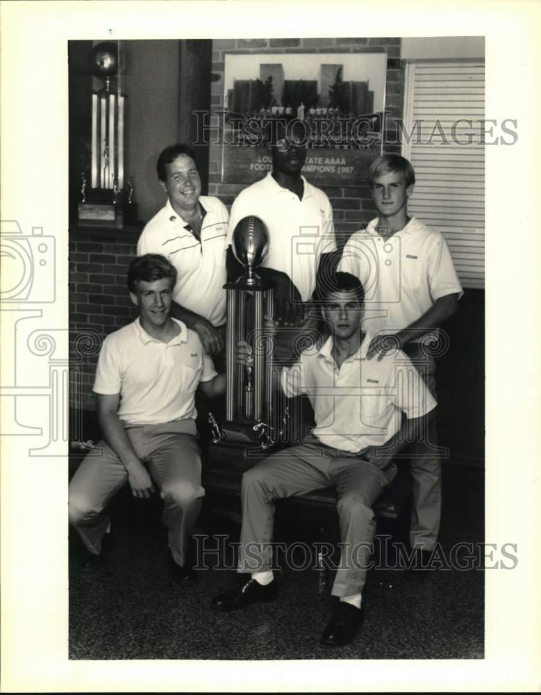 1991 Press Photo Archbishop Shaw High School football players - noc57893- Historic Images