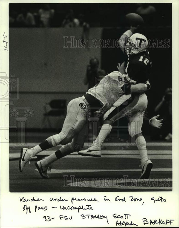 1985 Press Photo Tulane And Florida State Play College Football 1985-press-photo-tulane-and-florida-state-play-college-football