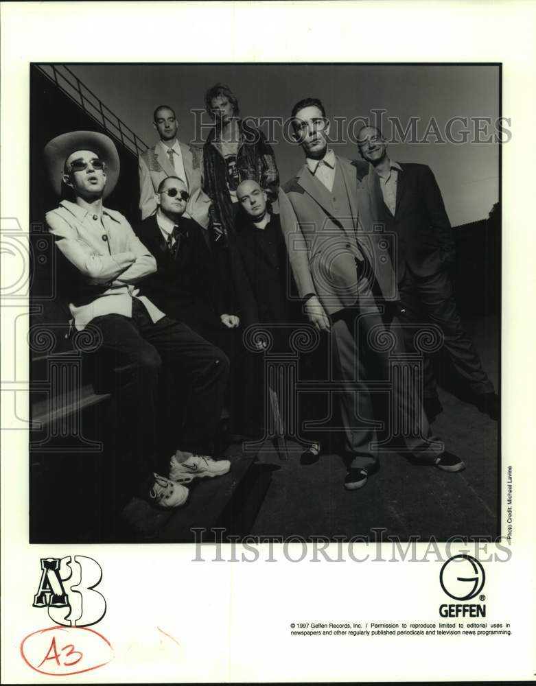 1997 Press Photo Members of the band AB, Entertainers - sap22549- Historic Images
