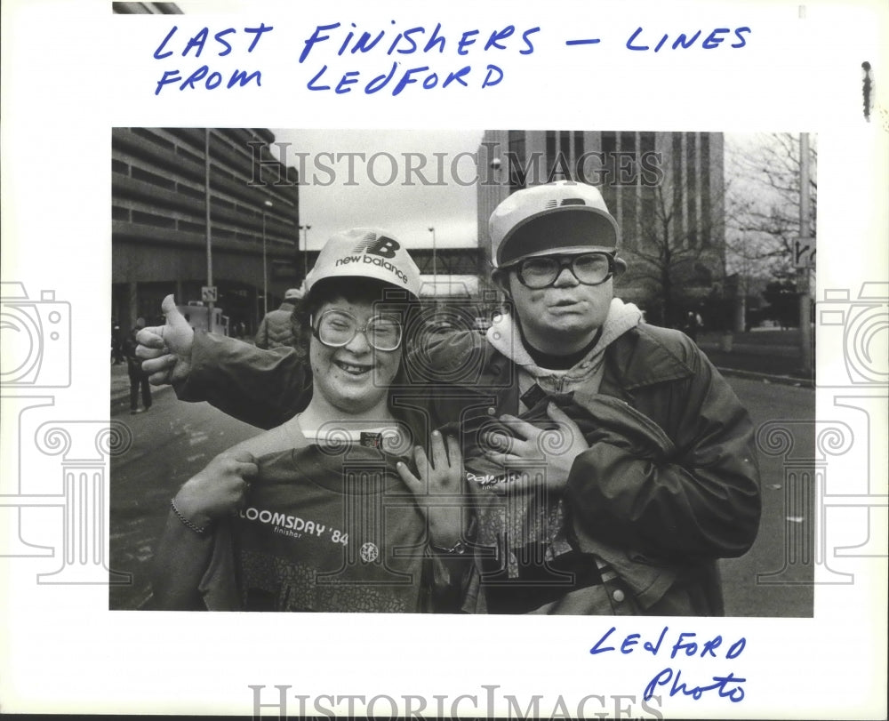 Press Photo Bloomsday Last Finishers Caroline Lucker and Steve Taylor- Historic Images