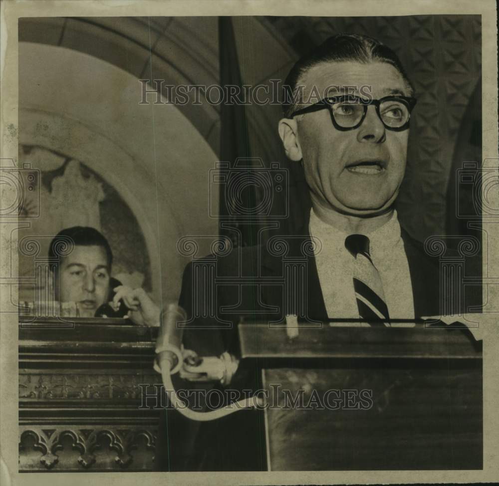 1960 Press Photo Joseph F. Carlino & John Lamula at New York State Assembly- Historic Images