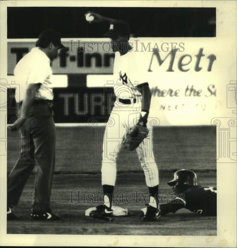 1987 Press Photo Albany-Colonie Yankees baseball, Heritage Park, Colonie, NY- Historic Images