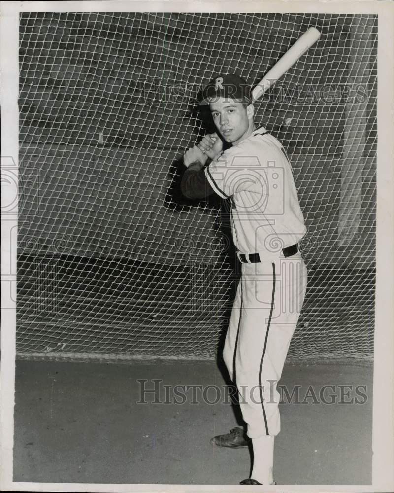 Press Photo University of Rochester baseball player Dave Spence - tus07313- Historic Images