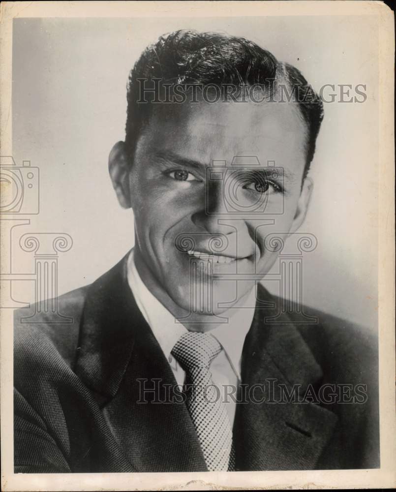 1956 Press Photo Frank Sinatra, Entertainer - tux10934- Historic Images