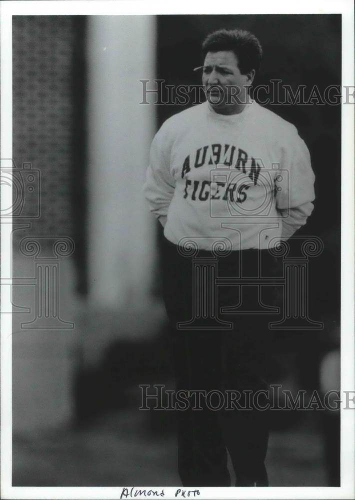 Press Photo Terry Bowden Head Of Auburn University Tigers Football Team - Historic Images
