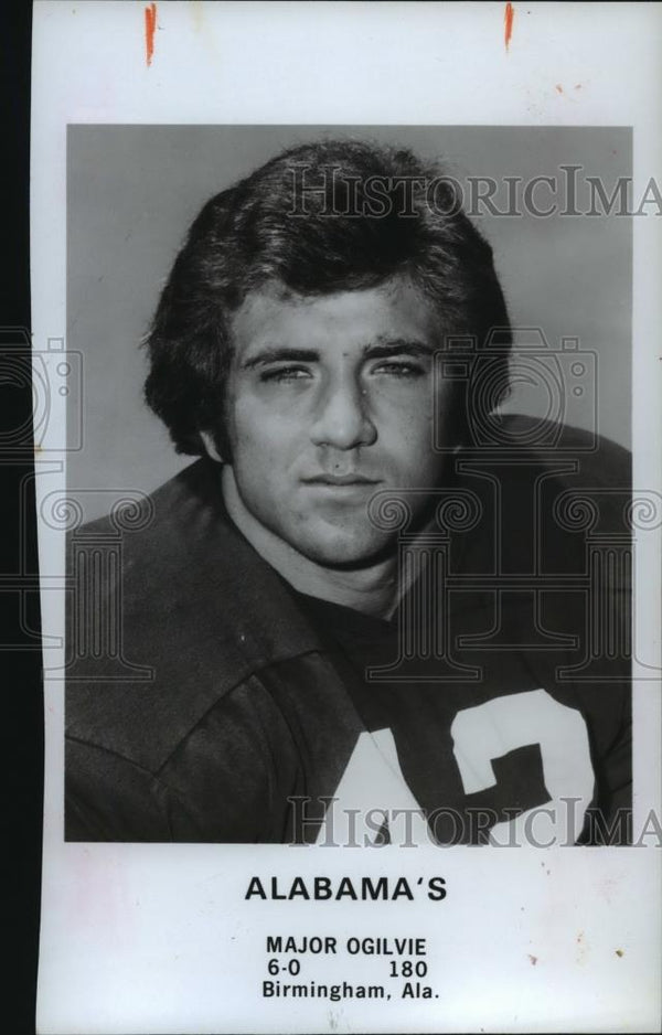 Alabama Football Player Major Ogilvie, Birmingham, Alabama, 1979 Vintage Press Photo Historic