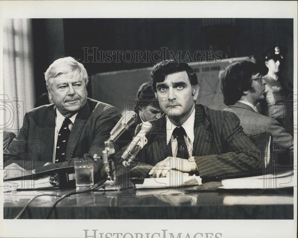 1975 Press Photo Rogers C.B. Morton Secretary Of The Interior & Frank ...