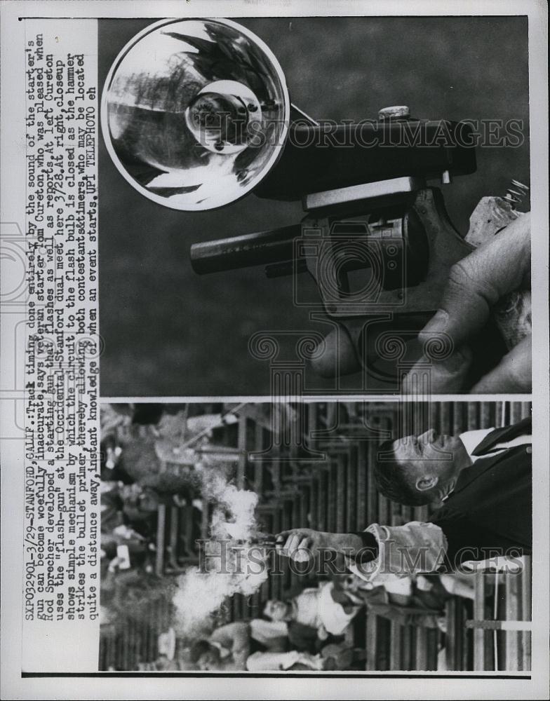 1959 Press Photo Track stater Tom Cureton at Occidental-Stanford meet - Historic Images