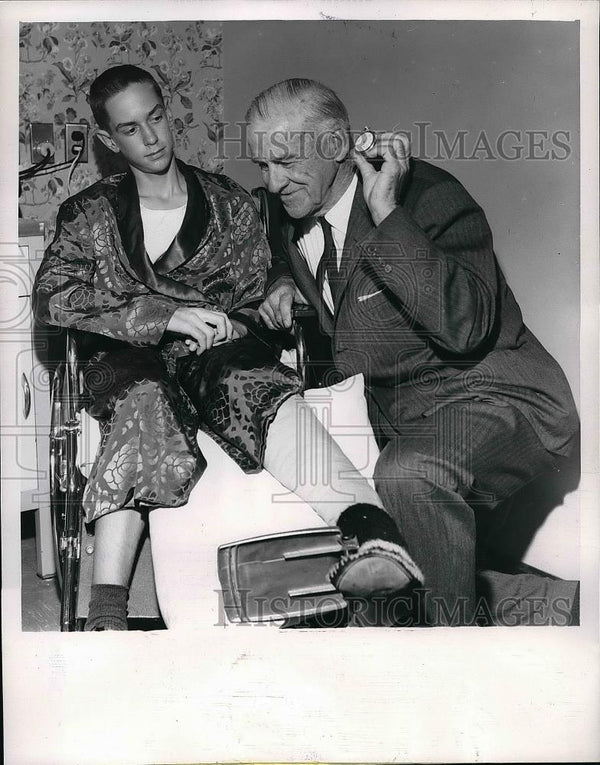 Coach Clark Shaughnessy of Chicago Bears and Bruce Browman 1962 Vintage