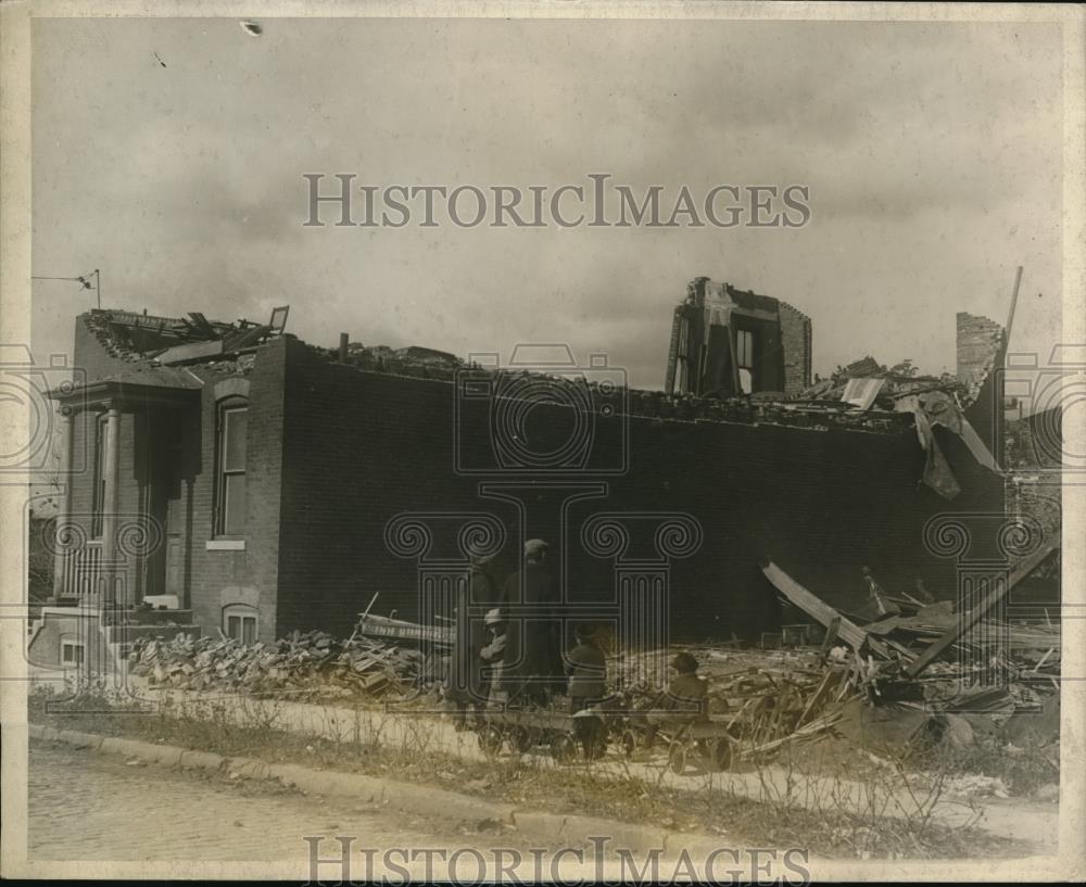 1926 Press Photo Remains from Atlantic Seaboard wind storm in Camden, NJ - Historic Images