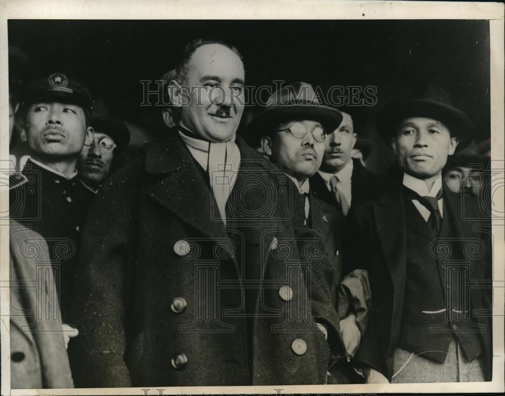 1925 Press Photo M. Kopp, Bolsheviki ambassador to Japan arrive in Tokyo - Historic Images