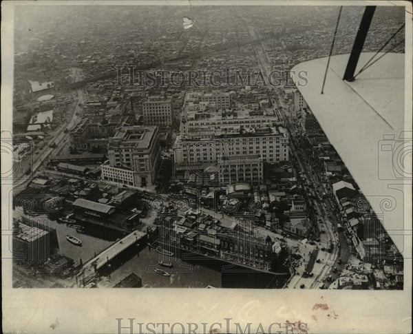 1928 Press Photo Air view of a part of the Ginza in Tokyo