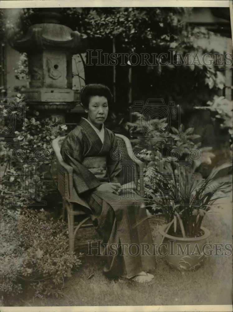 1926 Press Photo Madame Tomika Takatsuki, Pretired Premier Wakatuski's wife - Historic Images