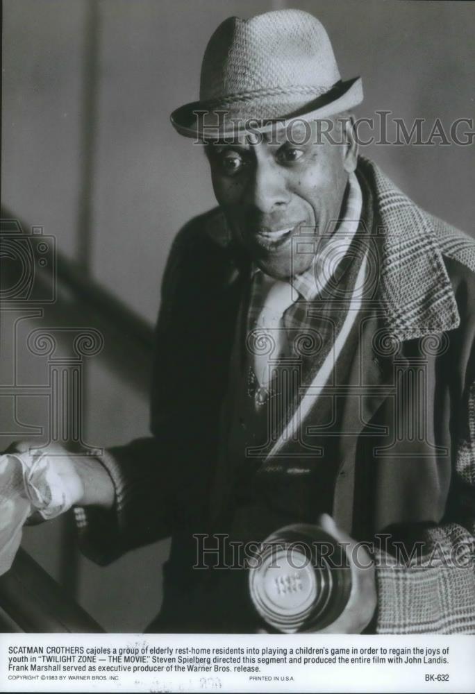 1985 Press Photo Scatman Crothers in Twilight Zone-The Movie - cvp01748 - Historic Images