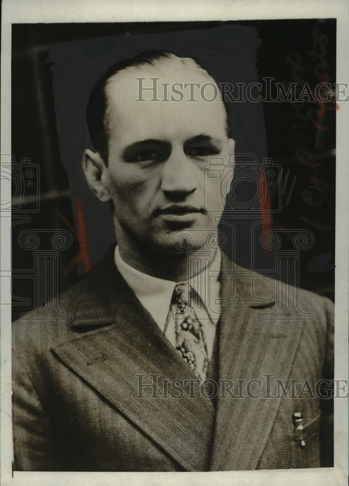 1929 Press Photo German heavyweight boxing champion Ludwig Haymann - net05024 - Historic Images