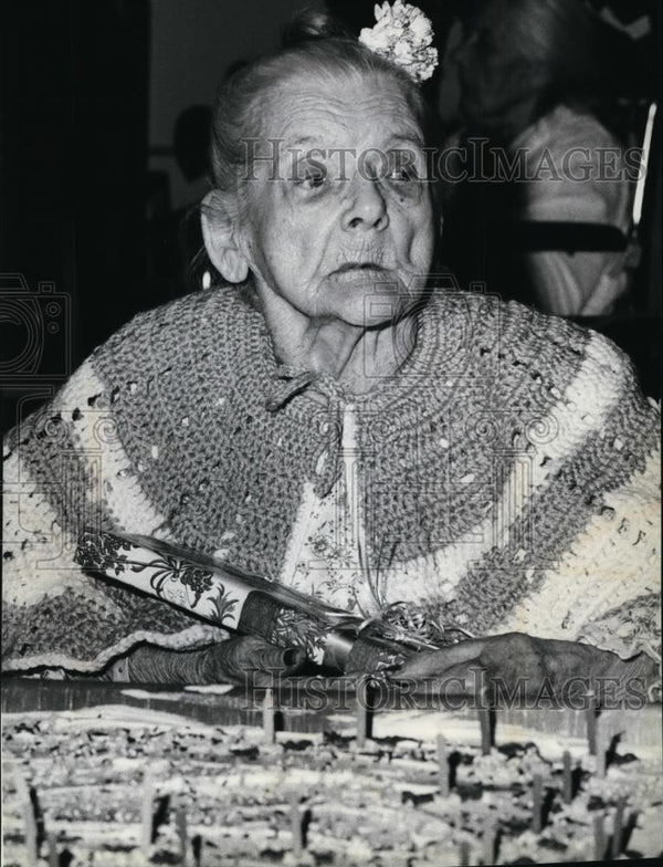 1980 Press Photo Emma Montgomery, 103 years old spa24010 Historic