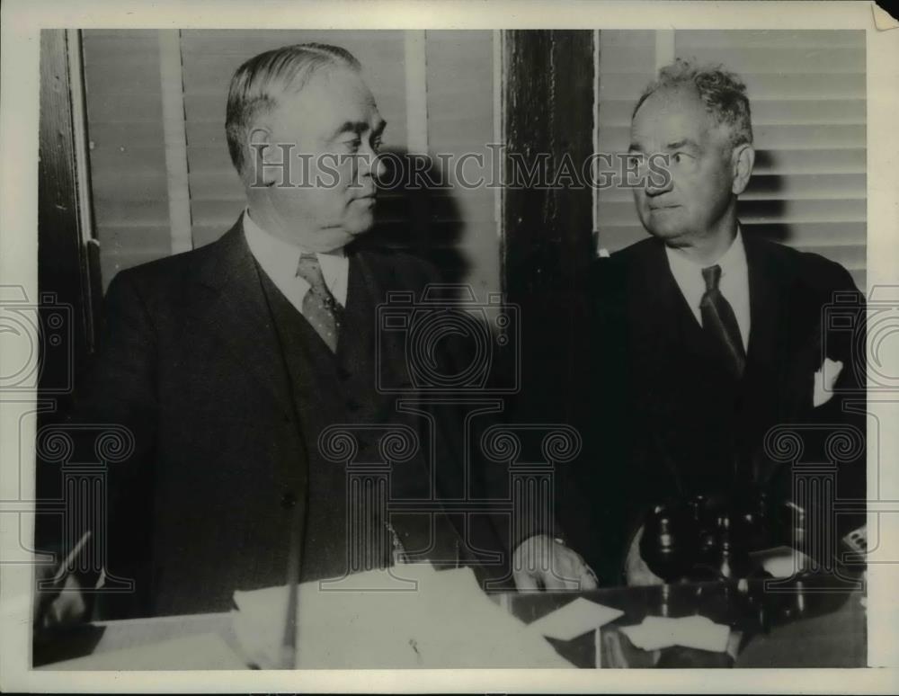 1932 Press Photo Norman Selby With State Parole Chief Ed Whyte - net21014 - Historic Images