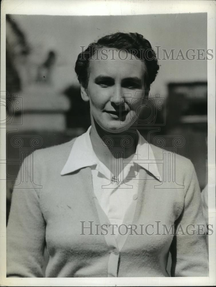 1941 Press Photo British tennis player Valerie Scott charged with vagrancy - Historic Images