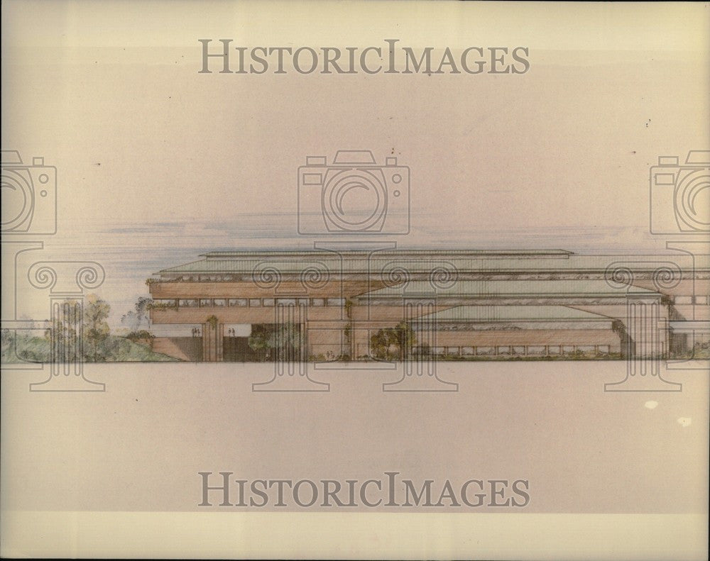 1984 Press Photo Domino's Headquarters - Historic Images