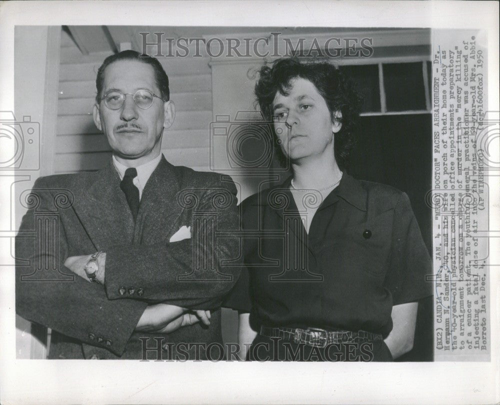 1950 Press Photo Dr. Hermann N. Sander mercy killing - Historic Images