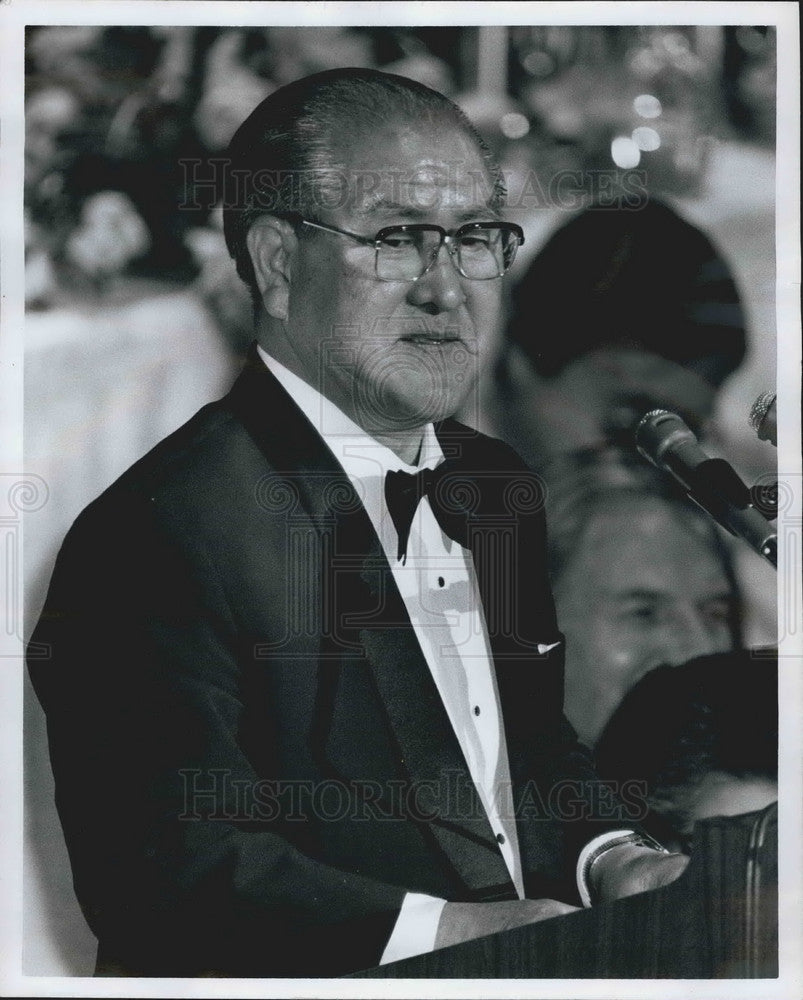 Press Photo Zenko Suzuki Japanese Prime Minister - KSB09887 - Historic Images