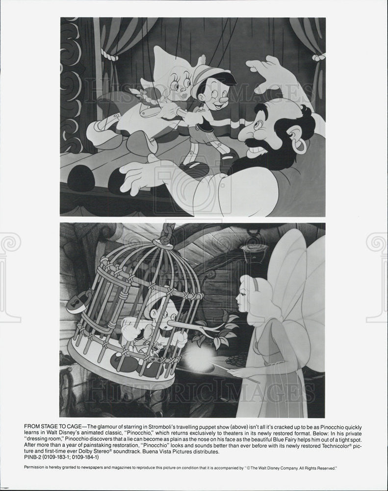 1940 Press Photo Disney's "Pinocchio" - Historic Images