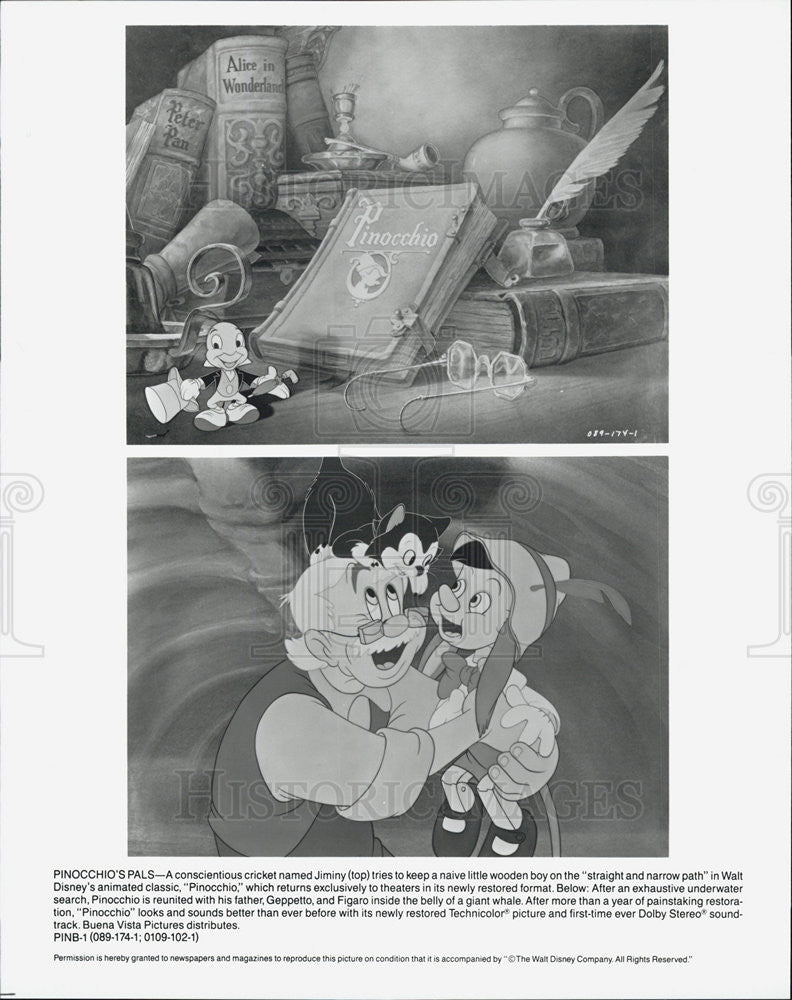 1940 Press Photo Disney's "Pinocchio" - Historic Images