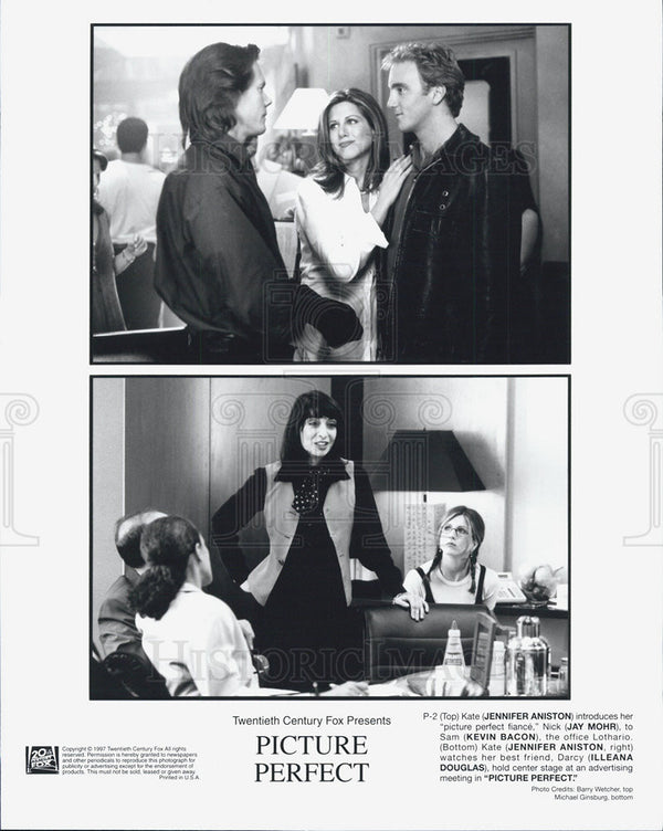 Jennifer Aniston Jay Mohr Kevin Bacon And Illeana Douglas 1997 Vintage Promo Photo Print