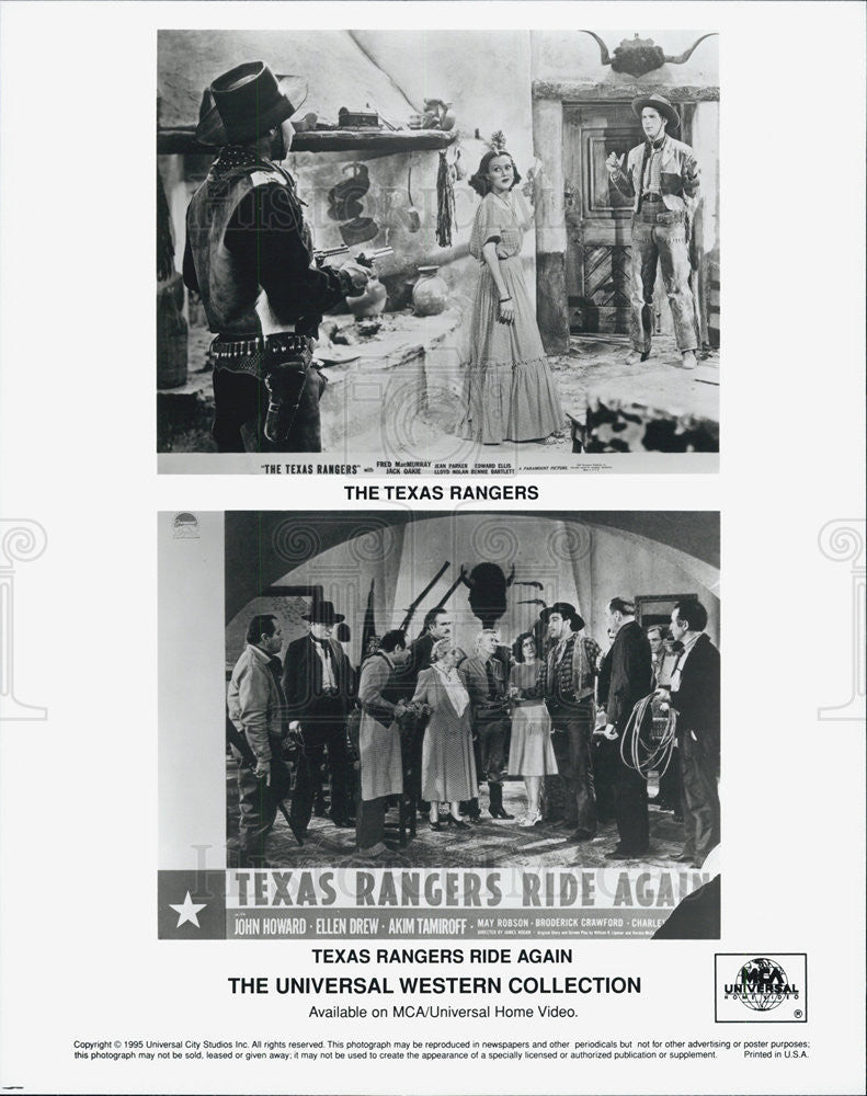 1940 Press Photo Scenes from "Texas Rangers Ride Again" - Historic Images