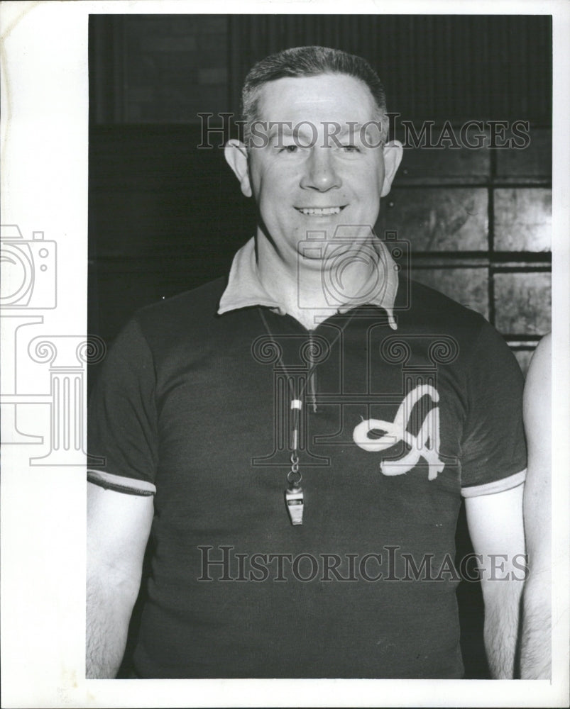 1957 Coach Vince Oliver Loyola Workout-Historic Images