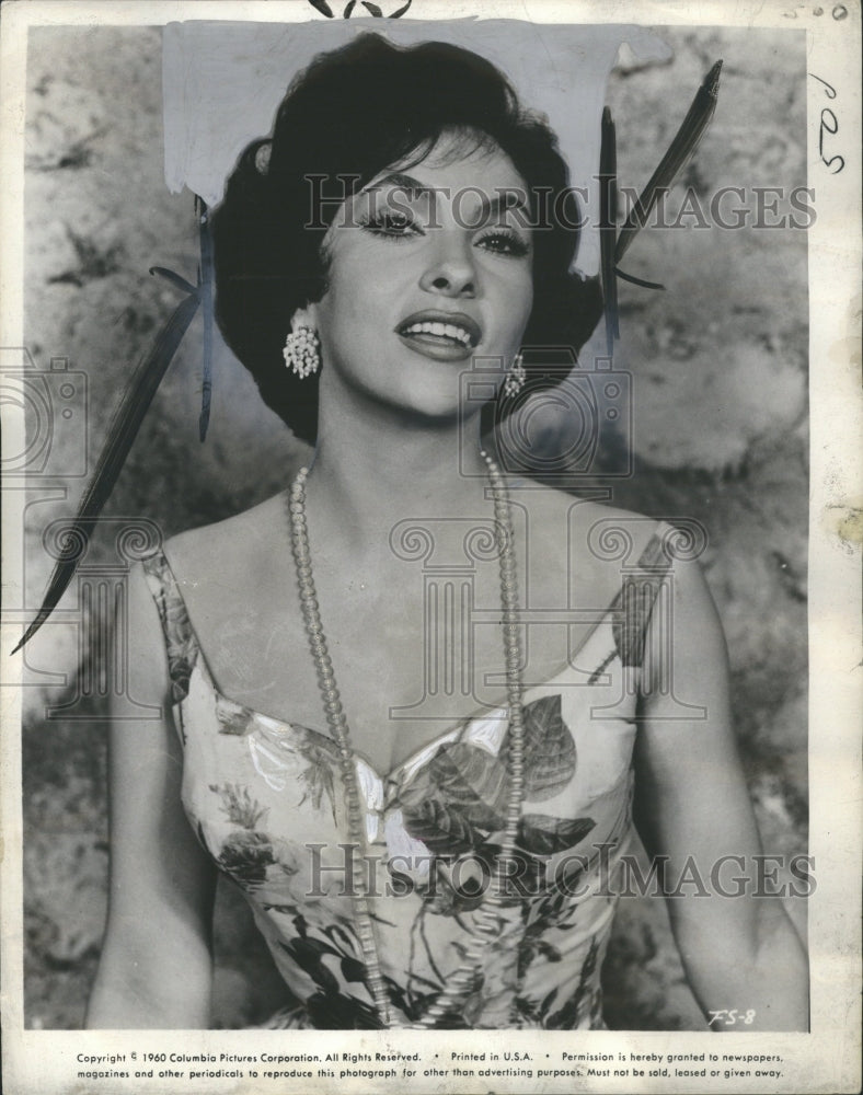 1960 Gina Lollobrigida Actress Photo Journa - Historic Images