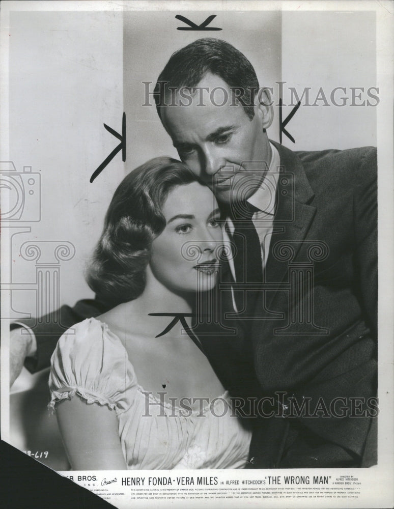 1957 Vera Miles Henry Fonda Wrong Man - Historic Images