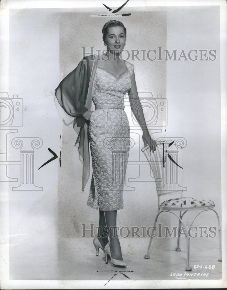 1956 Joan Fontaine Actress Olivia de - Historic Images