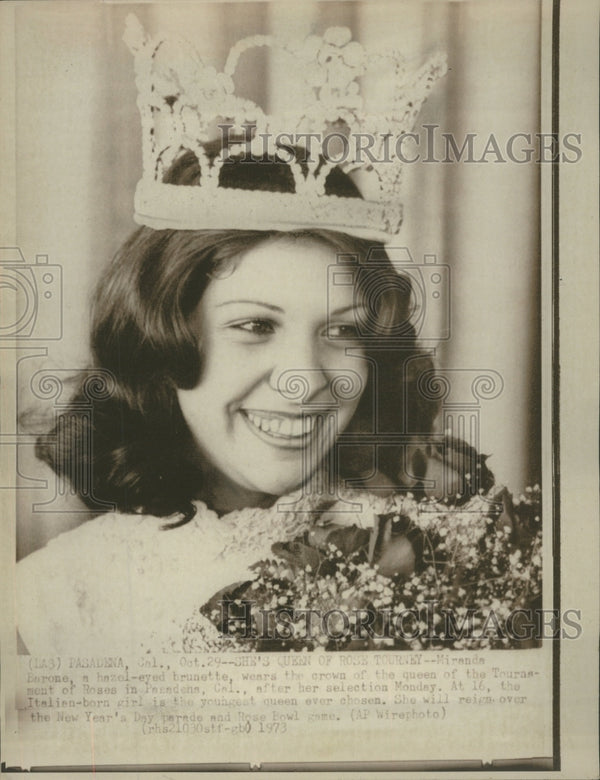 1973 Rose Bowl Queen Historic Images
