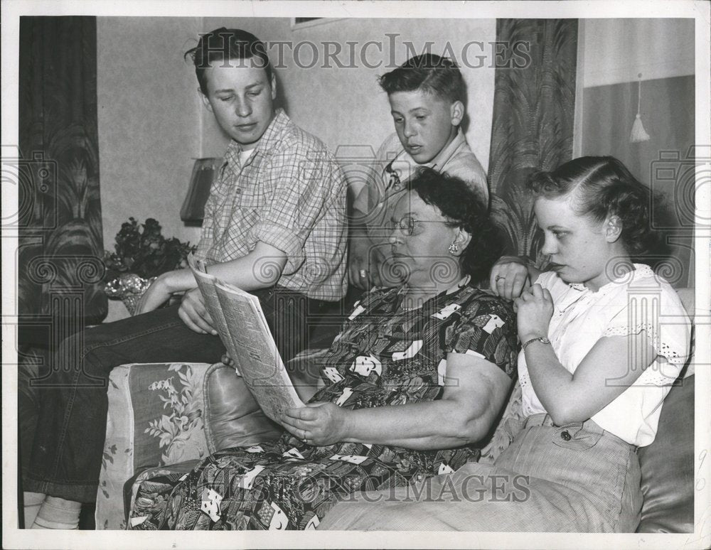 1950 Grace Dickerson Girl Children Jimmy - Historic Images