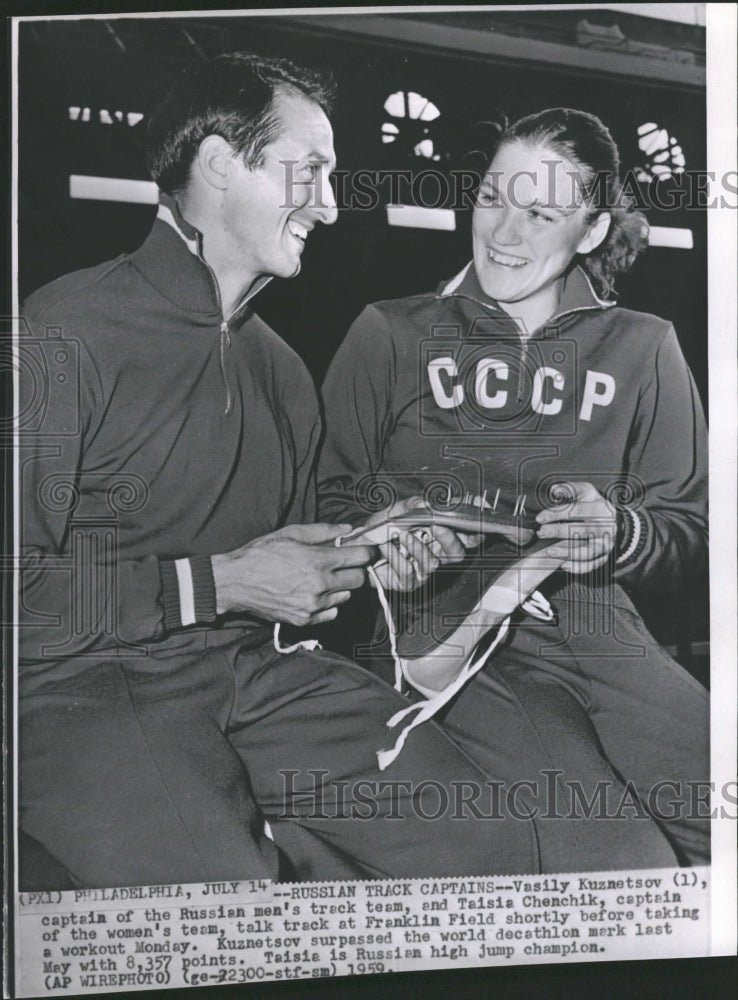 1959 Russian Track Captains, talk-shoes - Historic Images