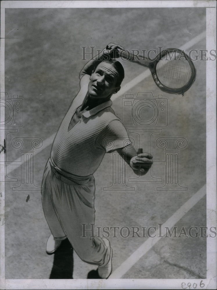 1935 Press Photo New U.S. Envoy To Norway Plays Tenis - Historic Images