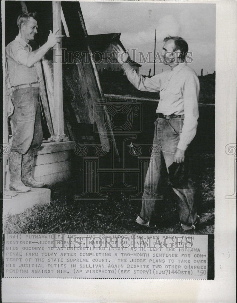 1950, Judge Completes Penal Harris Sullivan - RRV22481 - Historic Images