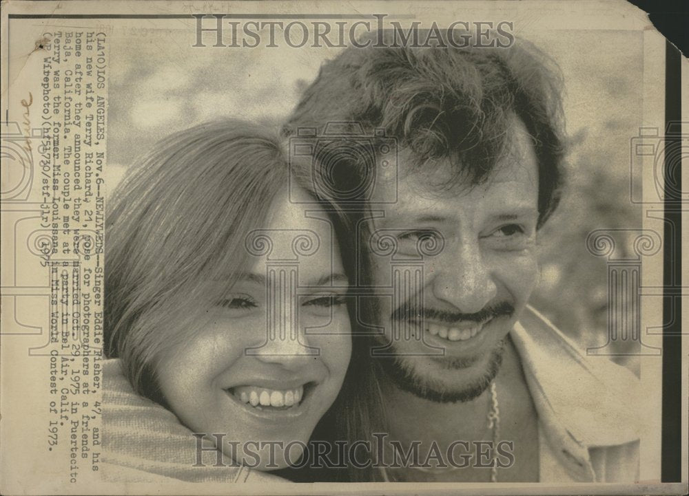 1975 Eddie Fisher Terry Richard California - Historic Images