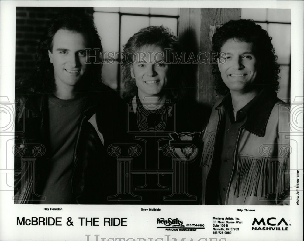 1992 Press Photo McBride &amp; The Ride Country Band - RRW08341 - Historic Images