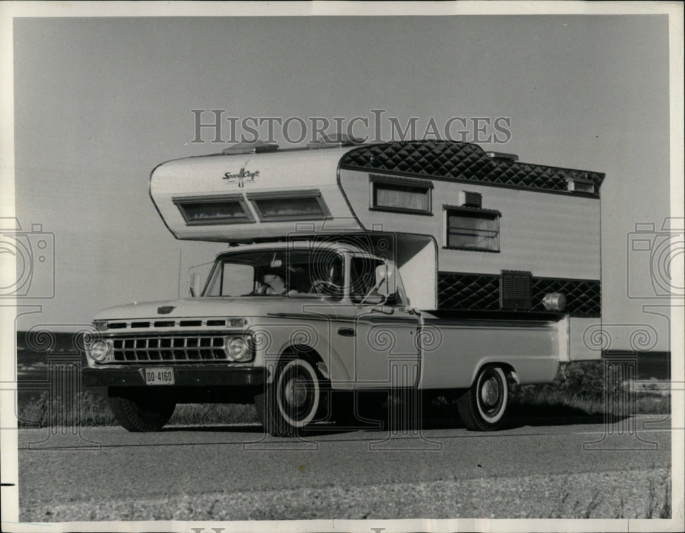 1965 Press Photo Fishing hunting sports Ford Truck - RRW59835 - Historic Images